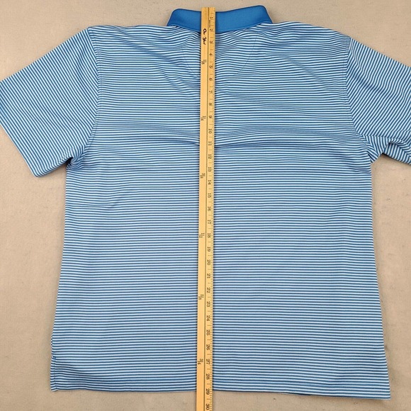 Cubavera Polo Shirt Men's XL Blue Striped Golf Short Sleeve Casual Outdoor - Picture 11 of 12